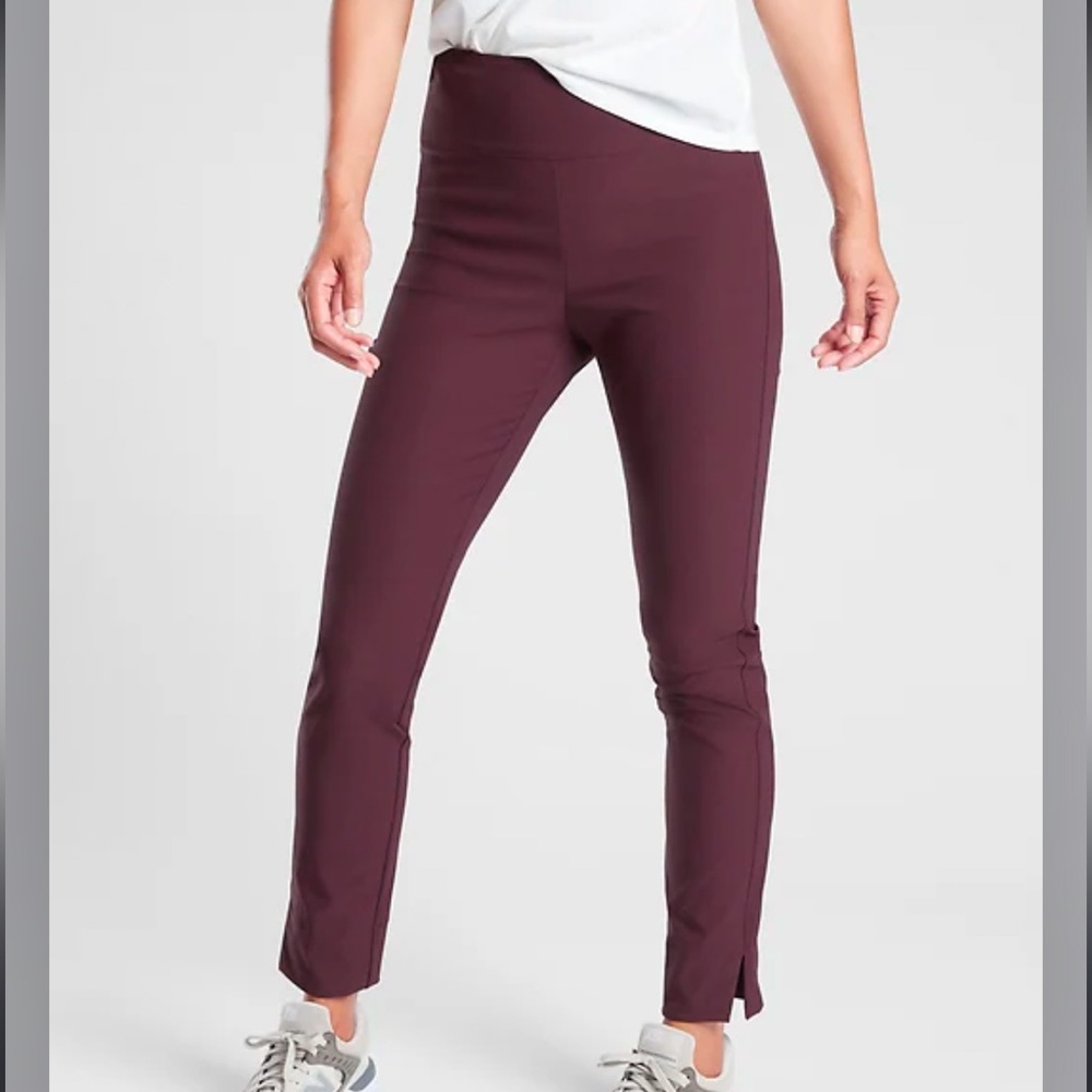 Athleta Maroon Leggings
